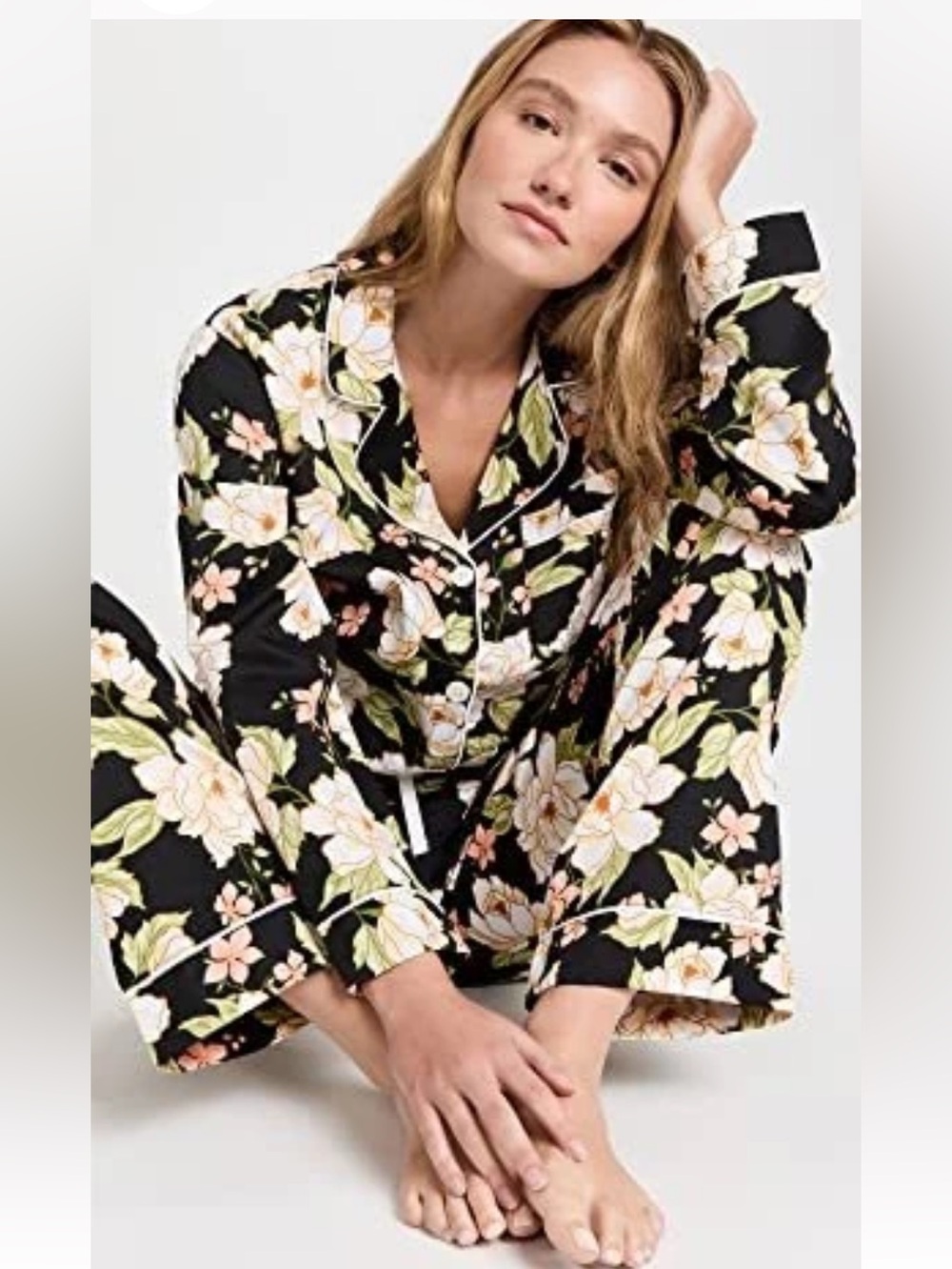 BedHead - Classic Cotton Sateen Pajama Set - One Fine Day - Sz L